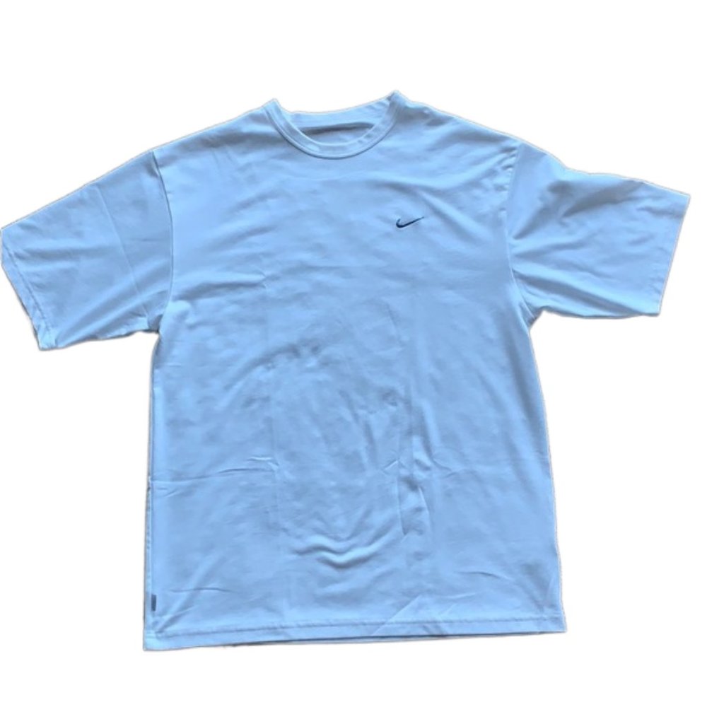 NIKE White Active Dri Fit Tee, size L